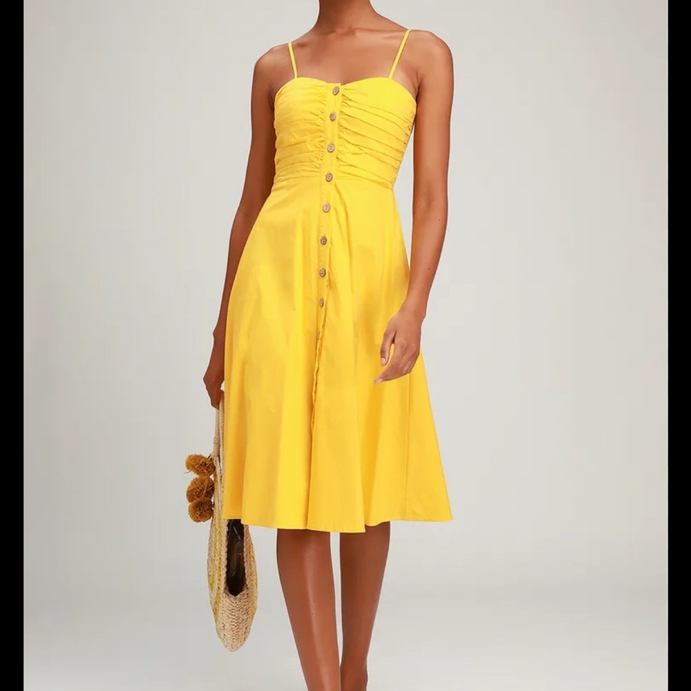 Lulu's Sunny Yellow Maxi Dress